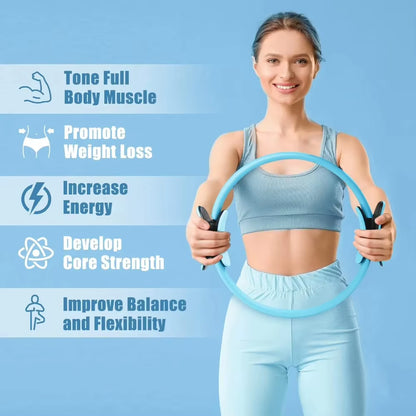 Elevate Your Practice with the Versatile Yoga Ring - Perfect for Pilates, Fitness, and Muscle Training!